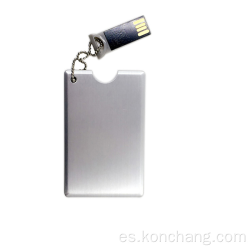 Unidad flash USB de tarjeta de metal